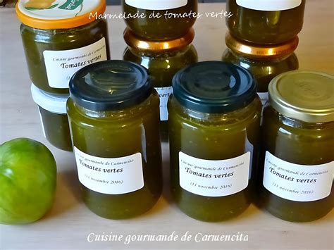 Recette De Marmelade De Tomatess Vertes Au Citron