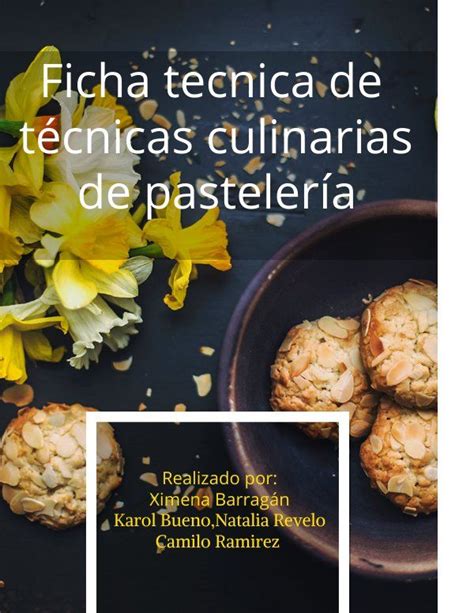 Ficha técnica pastelería