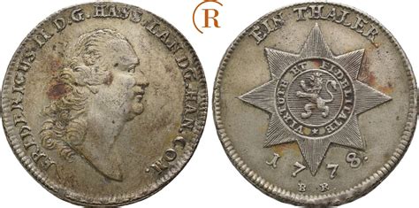 Hessen Kassel Taler Sterntaler 1778 Friedrich II 1760 1785 Ss Vz