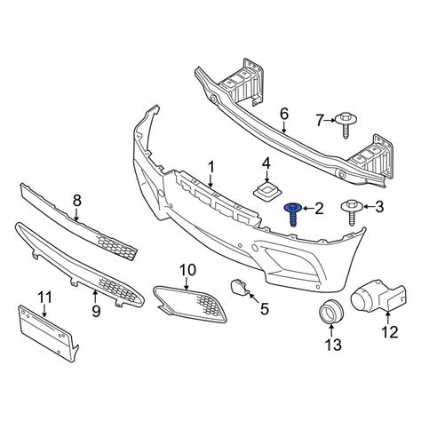 Bmw Oe Center Radiator Support Air Duct Bolt