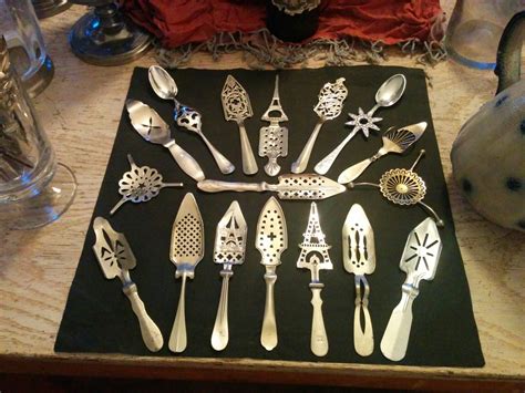 Rare Antique Absinthe Spoons Absinthe Art Metal Crafts Antiques