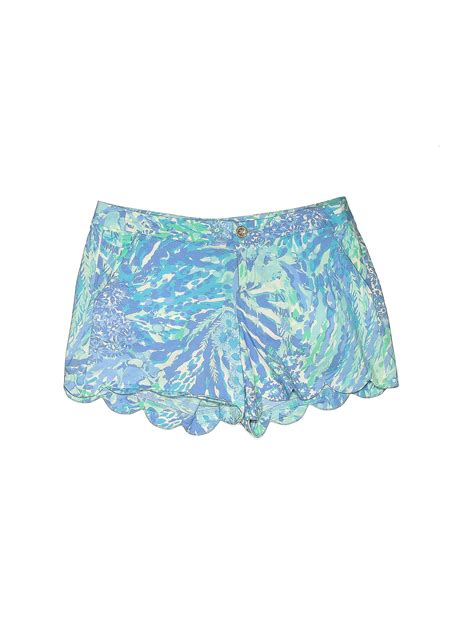 Lilly Pulitzer Solid Blue Shorts Size 8 65 Off Thredup