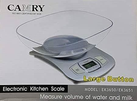 ABBASALI Camry Electronic Kitchen Scale Digital Scales Capacity 5 KG