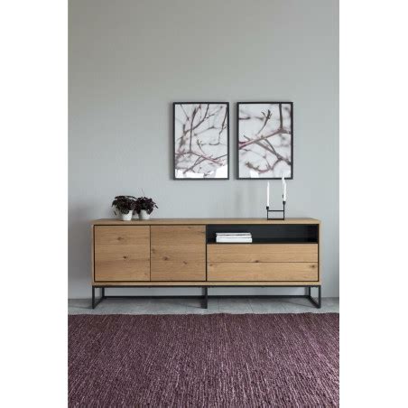 Komoda Dalarna XL 198 cm Fornir Dąb Naturalny