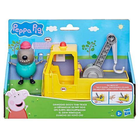 Hasbro PEPPA PIG Granddad Dog's Tow Truck Construction Vehicle and ...