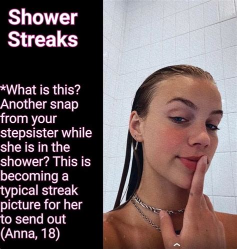 Shower Streaks What Is This Another Snap From Your Stepsister While She Is In The Shower This