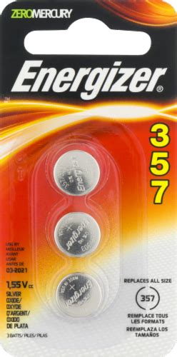 Energizer® 357 15 Volt Silver Oxide Battery 3 Pk Kroger