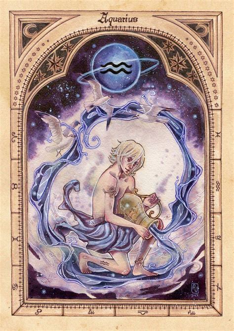 Zodiac Aquarius Zodiac Art Aquarius Art Astrology Art