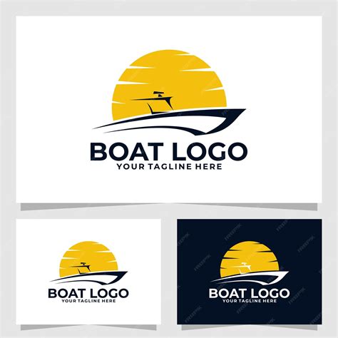 Premium Vector | Boat logo vector design template