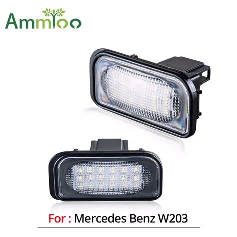 Ammtoo Canbus Car Led License Plate Lights 12v For Mercedes Benz W203 C Class Led Number Plate