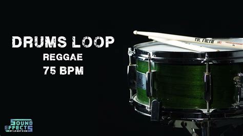 FREE DRUMS LOOP Reggae 75 BPM YouTube