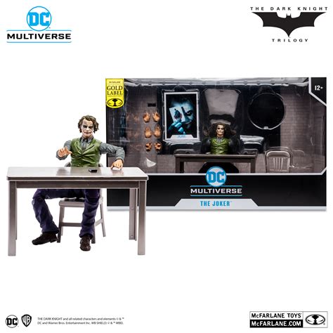 Exclusive Dc Multiverse The Dark Knight Trilogy Joker Interrogation Set