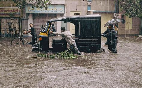 Gujarat Rain Fury Flood Like Situation In Saurashtra Region Districts