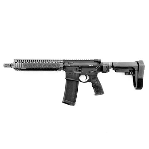 Mk18 Folding Daniel Defense Pistol in BLACK with SB-Tactical brace and ...