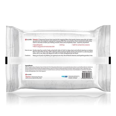 Vitamin C Facial Cleansing Tissues | 60 Sheets – epielle®