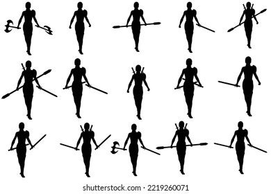 8 644 Female Warrior Cartoon Images Stock Photos Vectors Shutterstock