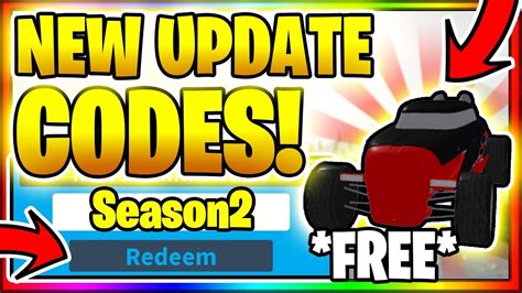 ALL NEW SECRET OP WORKING CODES SEASON 2 UPDATE Roblox Vehicle