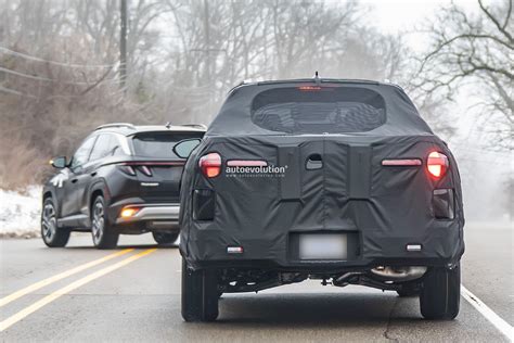 2025 Hyundai Santa Cruz Pickup Truck Spied Testing Alongside 2024 Model