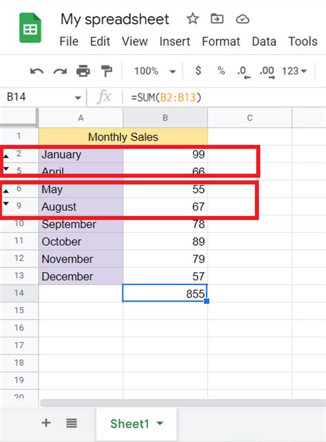 Ways To Unhide Rows In Google Sheets