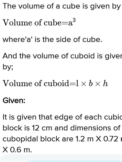 How Many Wooden Cubical Blocks Each Of Edge12 Cm Can Be Cut Out From A