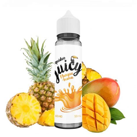 Liquide Juicy Mangue Ananas 50ml Les Liquideo Tentation