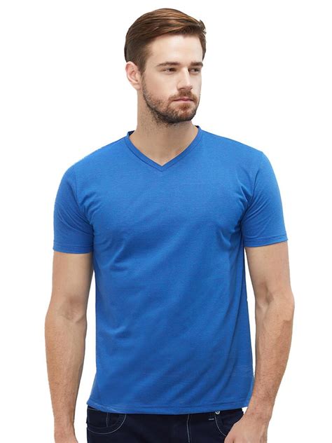 Royal Blue V Neck Plain T Shirt Wear Your Opinion