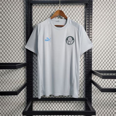 Camisa Palmeiras Treino Torcedor Puma Masculina Branco