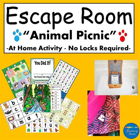 Escape Room "Animal Picnic" Print and Go - Hands-On Teaching Ideas