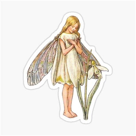 Flower Fairy Stickers Watercolor Clipart Printable Junk Journal Art