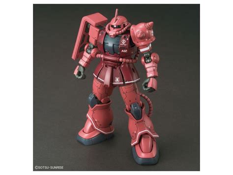 Ready Stock Bandai Hg 1144 Ms 06s Zaku Ii Red Comet Ver