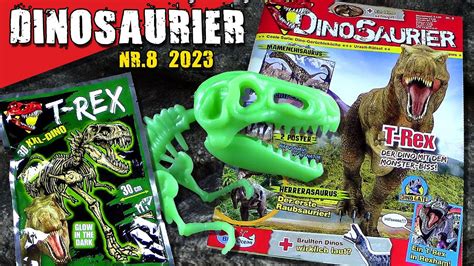 Dinosaurier Magazin Mit D Xxl T Rex Skelett Glow In The Dark