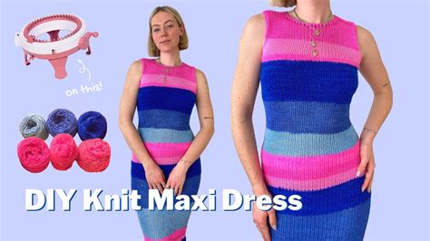 How To Make A MAXI DRESS On The Sentro Knitting Machine Beginner