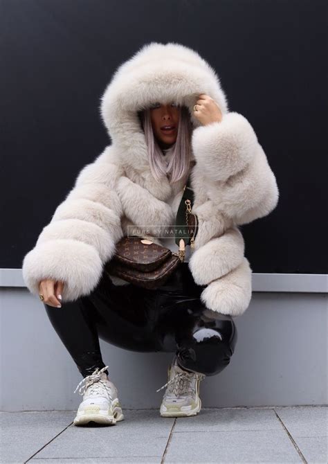 Oval Fox Fur Coat Furs By Natalia Fur Coat Coat Winter Fashion