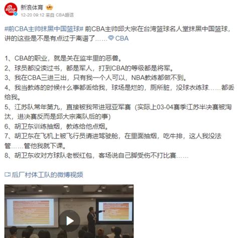 喊cba是「監牢惡獸」！鋼鐵人教頭邱大宗遭中媒列「8抹黑言論」中網看傻：大實話｜四季線上4gtv