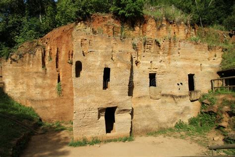 Etruscan tombs stock image. Image of mediterranean, burial - 15140333