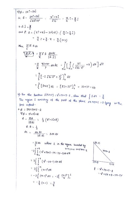 Solution Surface Integrals Studypool