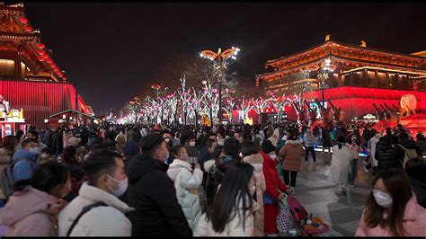 西安大唐不夜城的过年人气依旧爆棚 The City Of The Tang Dynasty 4k Hdr Youtube