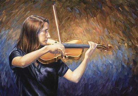 Violinist Painting by Lucie Bilodeau - Fine Art America