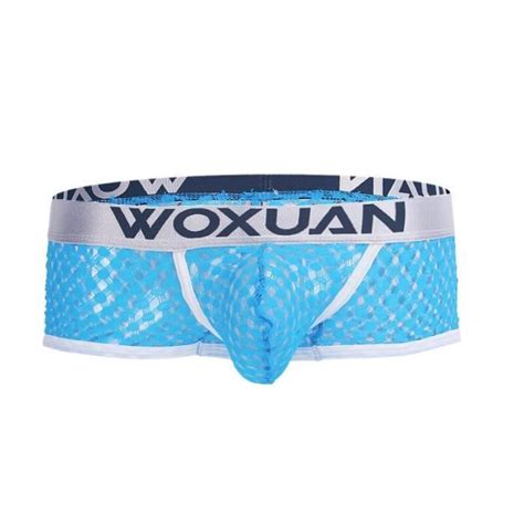 Sous vêtement Boxer Transparent en résille pour hommes sous vêtement