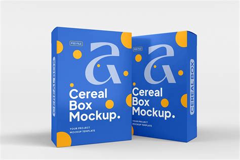 Cereal Box Packaging Mockup