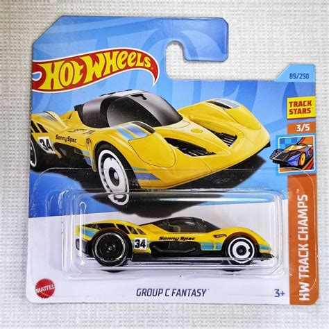 Hot Wheels Group C Fantasy Yellow Collectible Model Car Miniature Gift