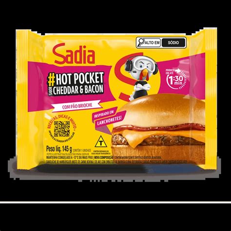 Sadia Hot Pocket Sabor Cheddar E Bacon