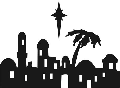 Bethlehem Star Silhouette at GetDrawings | Free download