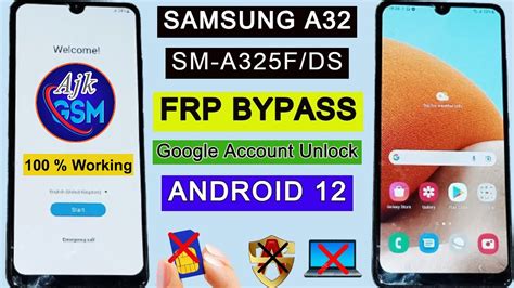 Samsung A32 FRP Bypass Android 12 A32 FRP BYPASS SAMSUNG A32 FRP BY