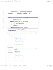 Examen Sexto Parcial Segunda Vuelta Desarollo Sustentable Pdf Examen