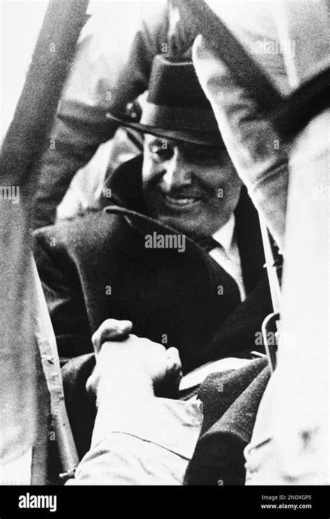 Italian Dictator Benito Mussolini Seated In The Rescue Plane Bids