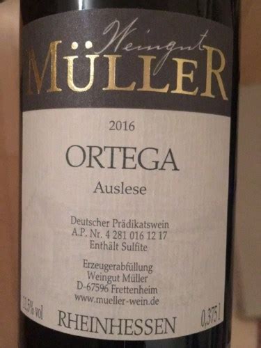 Tobias Müller Ortega Auslese Vivino Australia