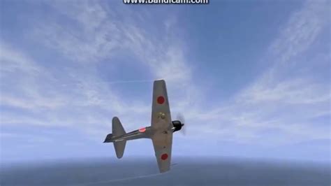 A6M32 vs F4F 空戦訓練 - YouTube