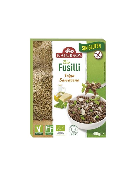 Fusilli De Trigo Sarraceno Sin Gluten 500 Gr Natursoy