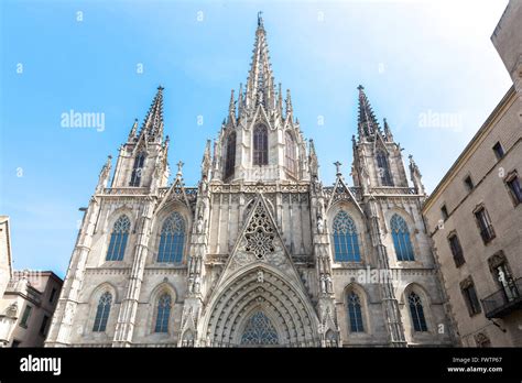 Barcelona Cathedral Architecture in Spain Stock Photo - Alamy